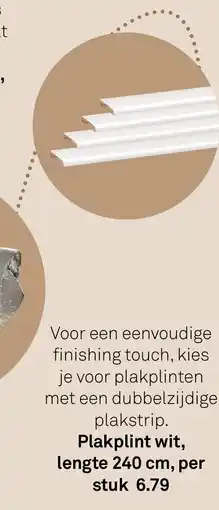 Karwei Plakplint wit aanbieding