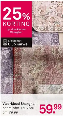 Karwei Vloerkleed Shanghai aanbieding