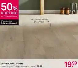 Karwei Click PVC vloer Manera aanbieding