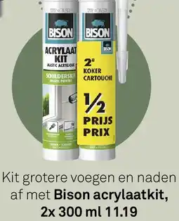 Karwei Bison acrylaatkit aanbieding