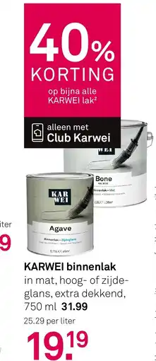 Karwei KARWEI binnenlak aanbieding