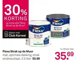 Karwei Flexa Strak op de Muur aanbieding