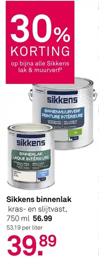Karwei Sikkens binnenlak aanbieding