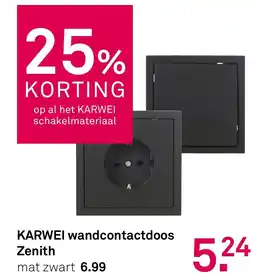 Karwei KARWEI wandcontactdoos Zenith aanbieding
