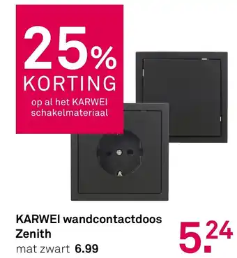Karwei KARWEI wandcontactdoos Zenith aanbieding