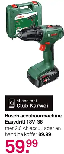 Karwei Bosch accuboormachine Easydrill 18V-38 aanbieding