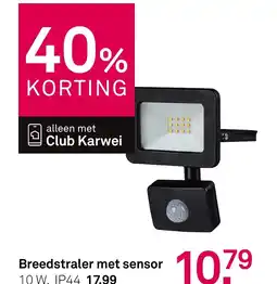 Karwei Breedstraler met sensor aanbieding