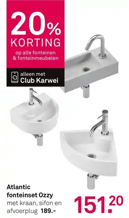 Karwei Atlantic fonteinset Ozzy aanbieding