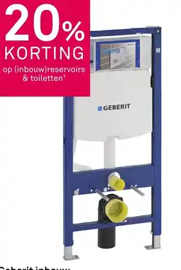 Karwei Geberit inbouw- reservoir systemfix UP320 aanbieding