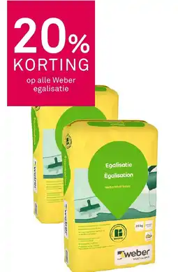 Karwei Weber standaard egalisatiemortel aanbieding