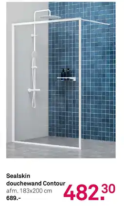 Karwei Sealskin douchewand Contour aanbieding