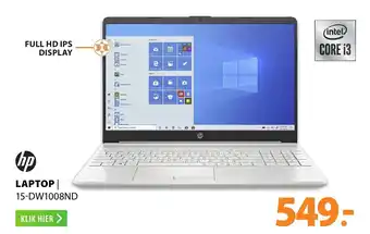 Expert HP Laptop | 15-DW1008ND aanbieding