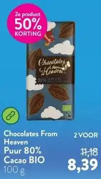 Holland & Barrett Puur 80% Cacao BIO aanbieding
