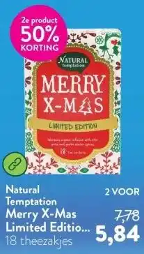 Holland & Barrett Merry X-Mas Limited Edition - 18 theezakjes aanbieding