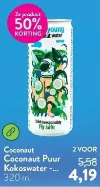Holland & Barrett Coconaut Puur Kokoswater - 320ml aanbieding