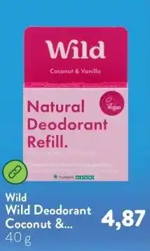 Holland & Barrett Wild Deodorant Coconut & Vanilla Navulling aanbieding