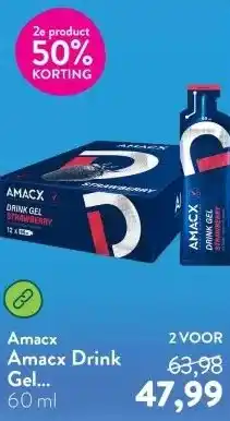 Holland & Barrett Amacx Drink Gel Strawberry - 12x60ml aanbieding