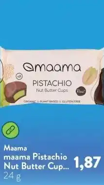 Holland & Barrett maama Pistachio Nut Butter Cups - 2x12g aanbieding