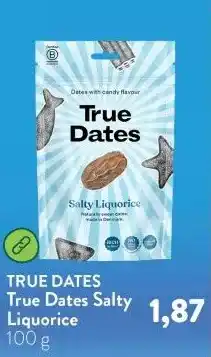 Holland & Barrett True Dates Salty Liquorice aanbieding