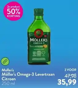 Holland & Barrett Möller's Omega-3 Levertraan Citroen aanbieding