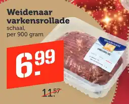 Coop Weidenaar varkensrollade aanbieding