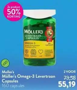 Holland & Barrett Möller's Omega-3 Levertraan Capsules aanbieding