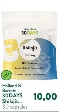 Holland & Barrett 30DAYS Shilajit 500mg 40% Fulvinezuur aanbieding
