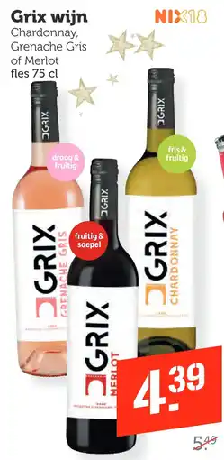 Coop Grix wijn aanbieding