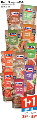 Coop Unox Soep-in-Zak aanbieding