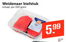 Coop Weidenaar biefstuk aanbieding