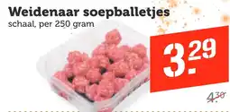 Coop Weidenaar soepballetjes aanbieding