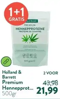 Holland & Barrett Premium Hennepproteïne Poeder aanbieding