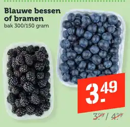 Coop Blauwe bessen of bramen aanbieding