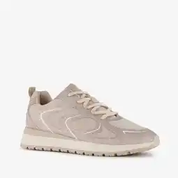Scapino Blue Box dames sneakers met glitters taupe aanbieding