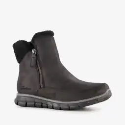 Scapino Skechers Synergy - Collab gevoerde dames enkellaarsjes zwart aanbieding