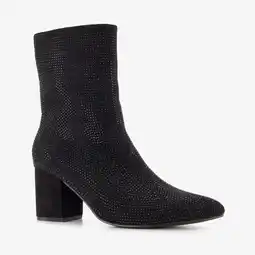 Scapino Nova dames glitter enkellaarsjes met hak aanbieding