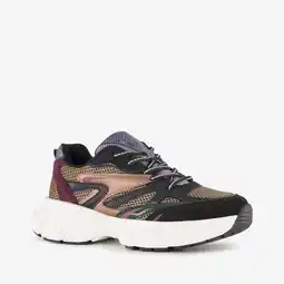 Scapino Blue Box dames dad sneakers met slangenprint zwart aanbieding