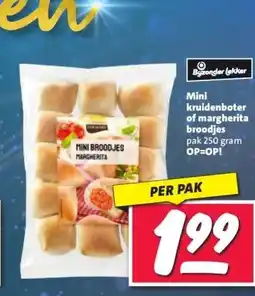 Nettorama Mini kruidenboter of margherita broodjes aanbieding