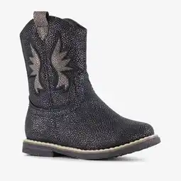 Scapino Blue Box meisjes western boots met glitters zwart aanbieding