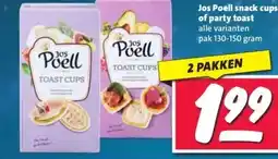 Nettorama Jos Poell snack cups of party toast aanbieding