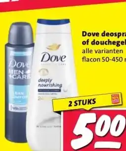Nettorama Dove deospray of douchegel aanbieding