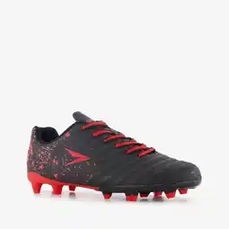 Scapino Dutchy Glide FG kinder voetbalschoenen zwart rood aanbieding