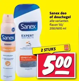 Nettorama Sanex deo of douchegel aanbieding