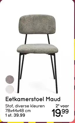 Leen Bakker Eetkamerstoel Maud aanbieding