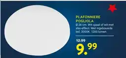 Kluswijs PLAFONNIERE POGLIOLA aanbieding