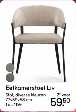 Leen Bakker Eetkamerstoel Liv aanbieding