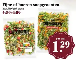 CoopCompact Fijne of boeren soepgroenten aanbieding