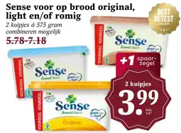 Coop Sense voor op brood original, light en/of romig aanbieding
