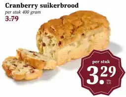 Coop Cranberry suikerbrood aanbieding
