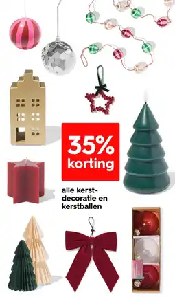 HEMA Alle kerstdecoratie en kerstballen aanbieding